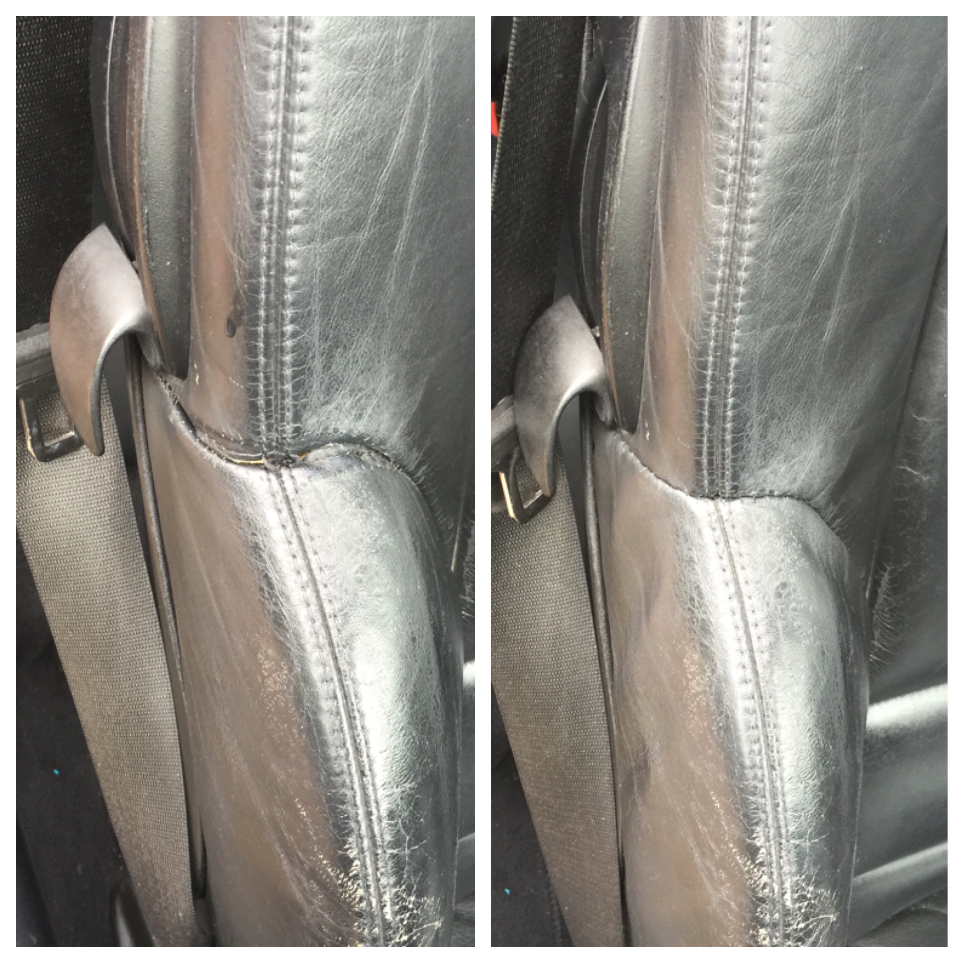 50/50 Stitching Repair on Bmw Seat
